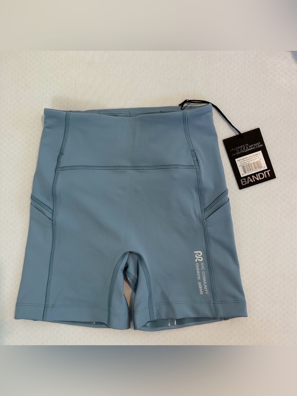 Bandit High-Rise Slate Blue Bike Shorts